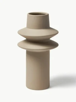 Westwing Collection Vasen Isen aus Steingut, 2er-Set