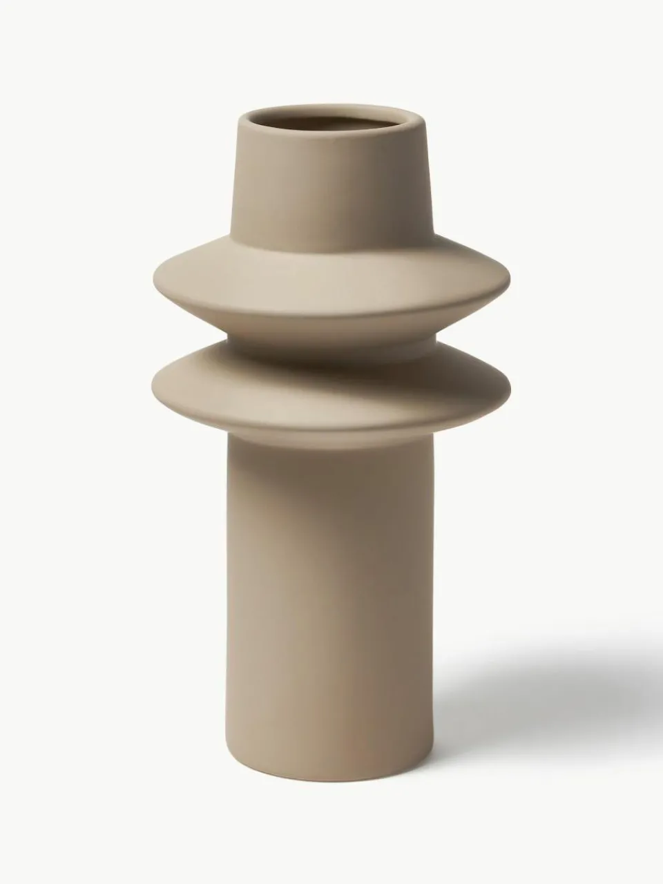 Westwing Collection Vasen Isen aus Steingut, 2er-Set