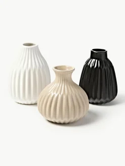 Westwing Collection Vasen Palo aus Porzellan, 3er-Set