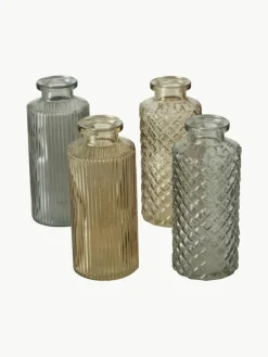 Westwing Vasen Panja aus Glas, 4er-Set