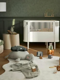 Kinder Sebra Verlängerbares Babybett Baby & Junior aus Birkenholz, 70 x 110/150 cm