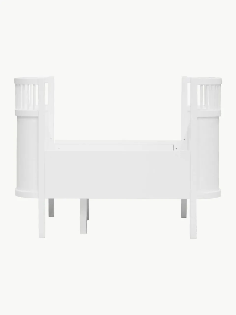 Kinder Sebra Verlängerbares Babybett Baby & Junior aus Birkenholz, 70 x 110/150 cm