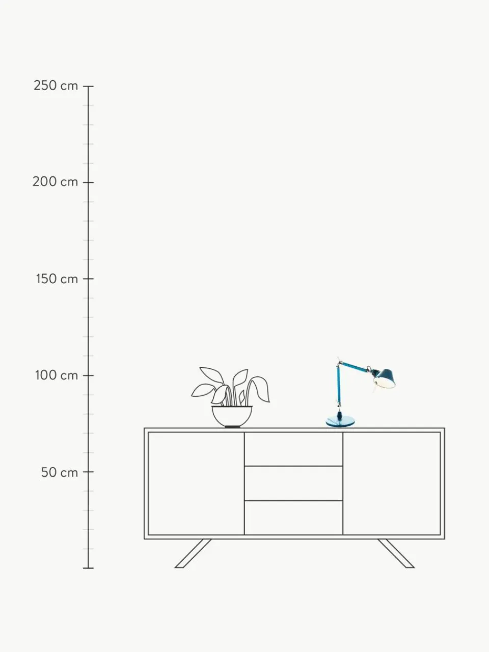 Artemide Verstellbare Schreibtischlampe Tolomeo Micro