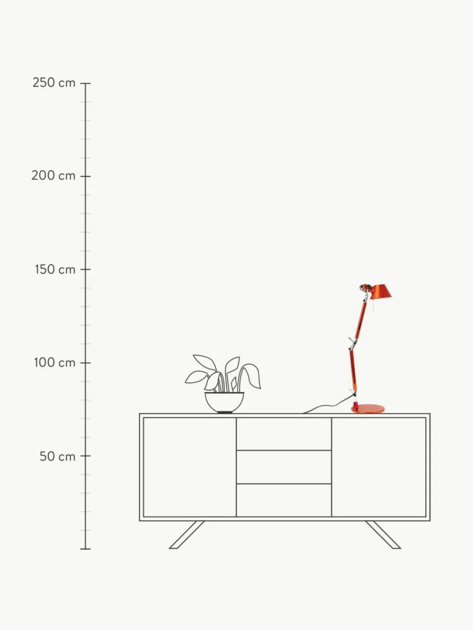 Artemide Verstellbare Schreibtischlampe Tolomeo Micro