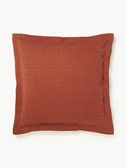 Westwing Collection Waffelpiqué-Kissenhülle Orville mit Stehsaum
