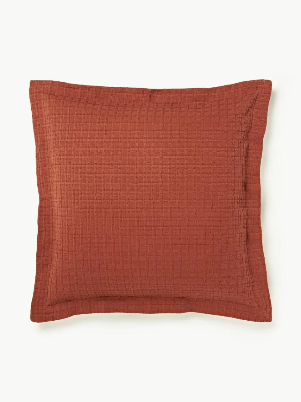 Westwing Collection Waffelpiqué-Kissenhülle Orville mit Stehsaum