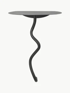 ferm LIVING Wand-Beistelltisch Curvature aus Messing