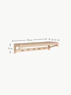 Westwing Wandgarderobe Abano aus Pappelholz