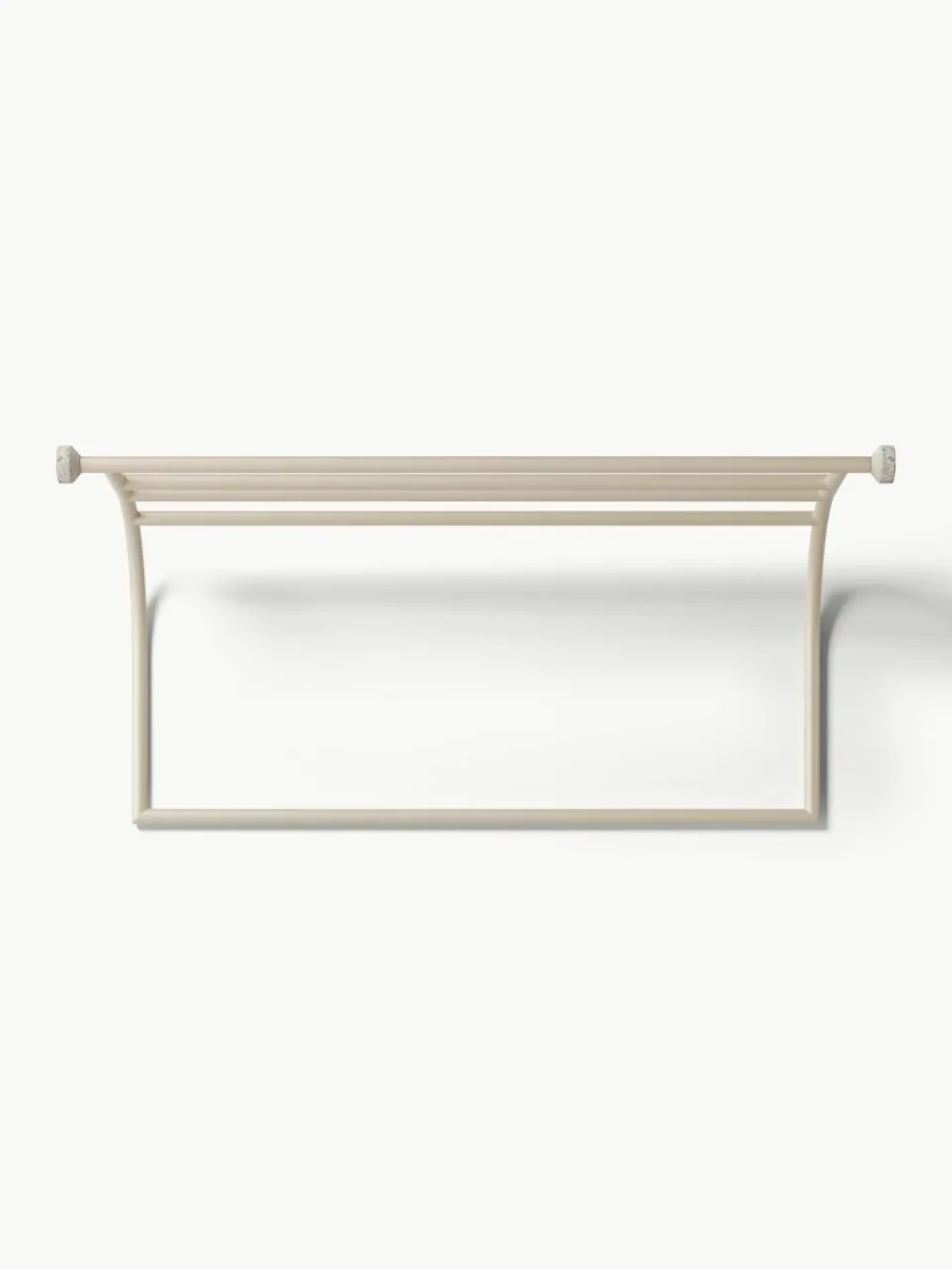 Westwing Collection Wandgarderobe Disa mit Travertinhaken