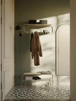 Westwing Collection Wandgarderobe Nash aus Metall
