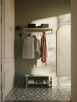 Westwing Collection Wandgarderobe Nash aus Metall