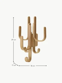 Cooee Design Wandgarderobe Woody aus Eichenholz