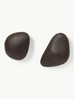 ferm LIVING Wandhaken Cairn aus Eschenholz, 2er-Set