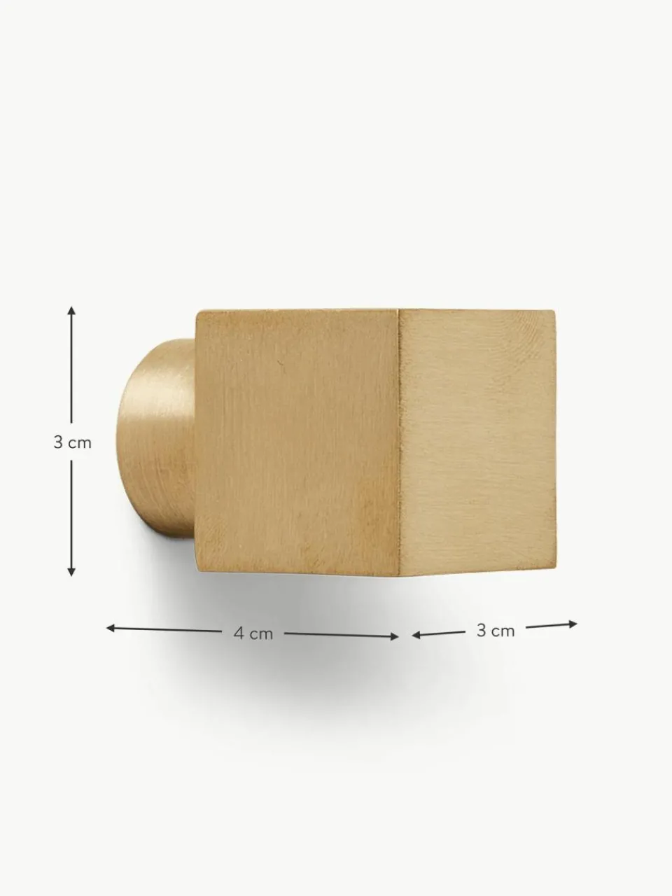 ferm LIVING Wandhaken Square aus Messing