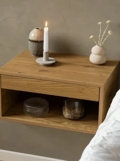 Westwing Wand-Nachttisch Cholet mit Schublade
