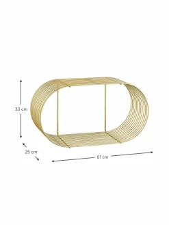Aytm Wandregal Curva aus Metall, B 61 cm