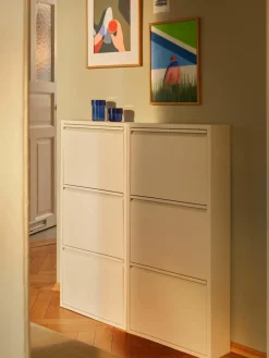 Kare Design Wand-Schuhschrank Caruso mit Klappfächern