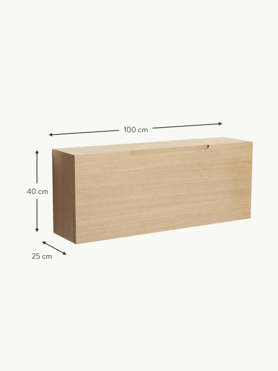 Hübsch Wand-Schuhschrank Collect aus Eichenholz