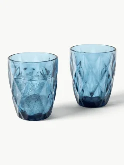 Westwing Collection Wassergläser Colorado mit Strukturmuster, 4 Stück