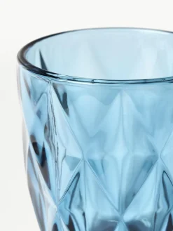 Westwing Collection Wassergläser Colorado mit Strukturmuster, 4 Stück