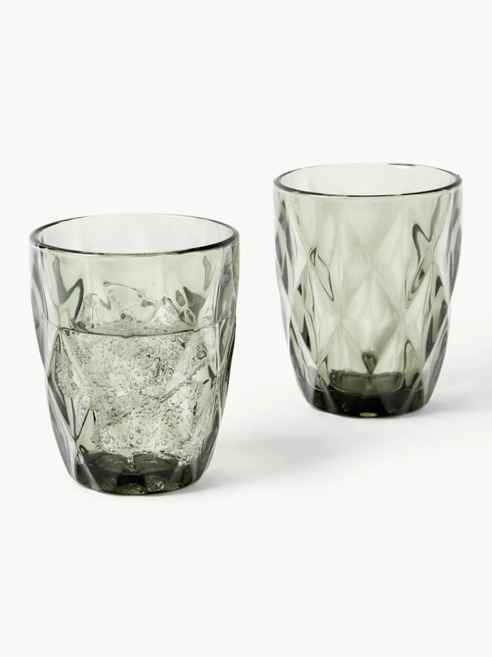 Westwing Collection Wassergläser Colorado mit Strukturmuster, 4 Stück