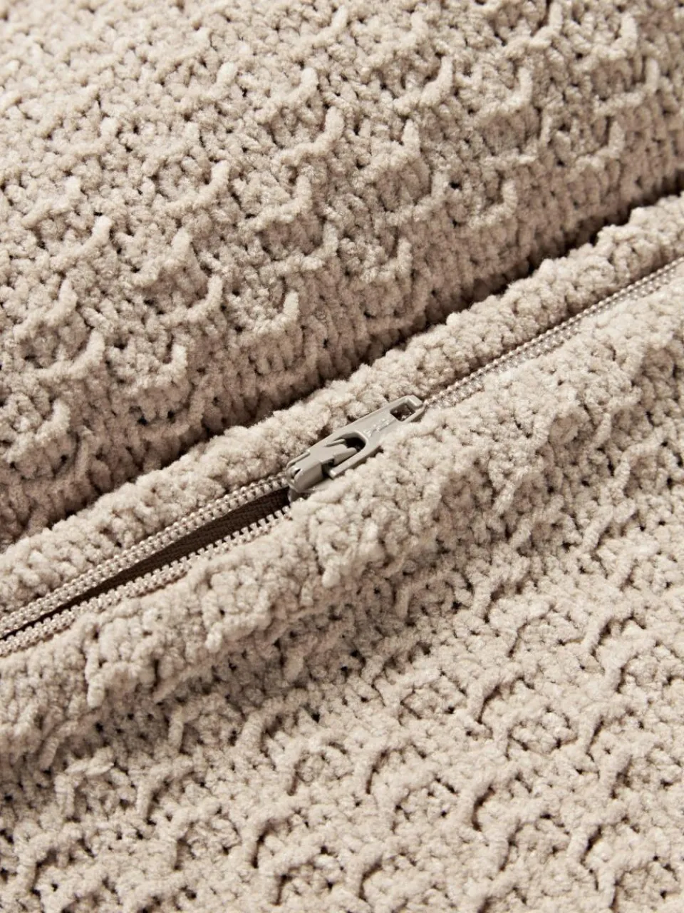 Westwing Collection Weiche Strick-Kissenhülle Everly aus Chenille