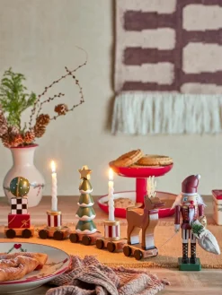 Kinder Bloomingville Weihnachtlicher Deko-Zug Vadim aus Buchenholz