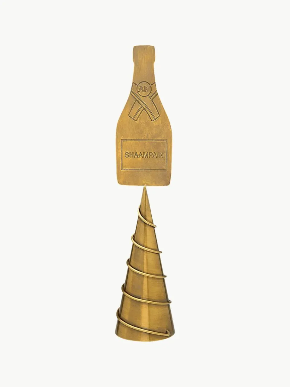 Anna + Nina Weihnachtsbaumspitze Champagne aus Messing