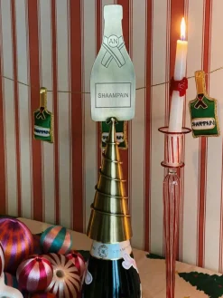 Anna + Nina Weihnachtsbaumspitze Champagne aus Messing