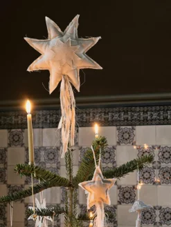 ferm LIVING Weihnachtsbaumspitze Vela aus Baumwolle