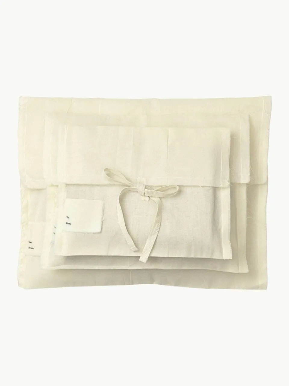 ferm LIVING Weihnachtsbeutel Clam aus Bio-Baumwolle, 3er-Set