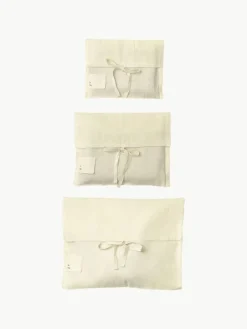 ferm LIVING Weihnachtsbeutel Clam aus Bio-Baumwolle, 3er-Set