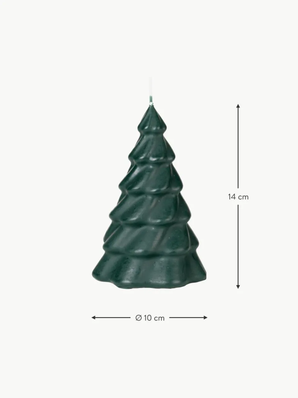 Broste Copenhagen Weihnachtskerze Pinus in Tannenbaumform