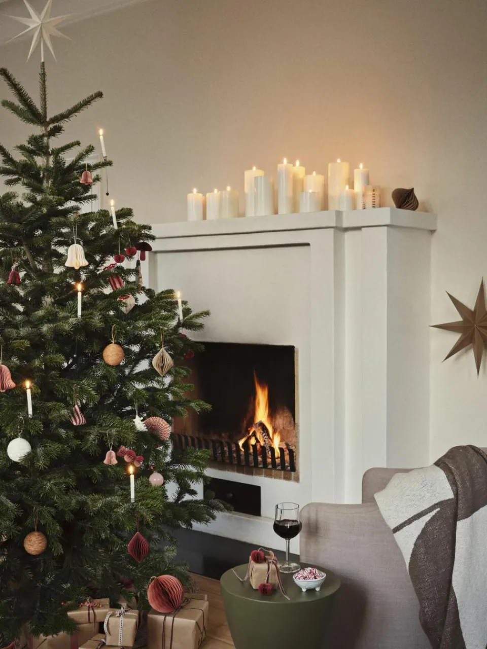 Broste Copenhagen Weihnachtskugel Carol, 4 Stück
