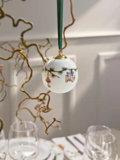 Kähler Weihnachtskugel Hammershøi aus Porzellan