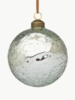 Bizzotto Weihnachtskugeln Glaciate mit Spiegel-Effekt, 8 Stück