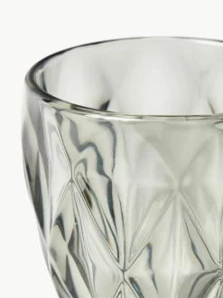 Westwing Collection Weingläser Colorado mit Strukturmuster, 4 Stück