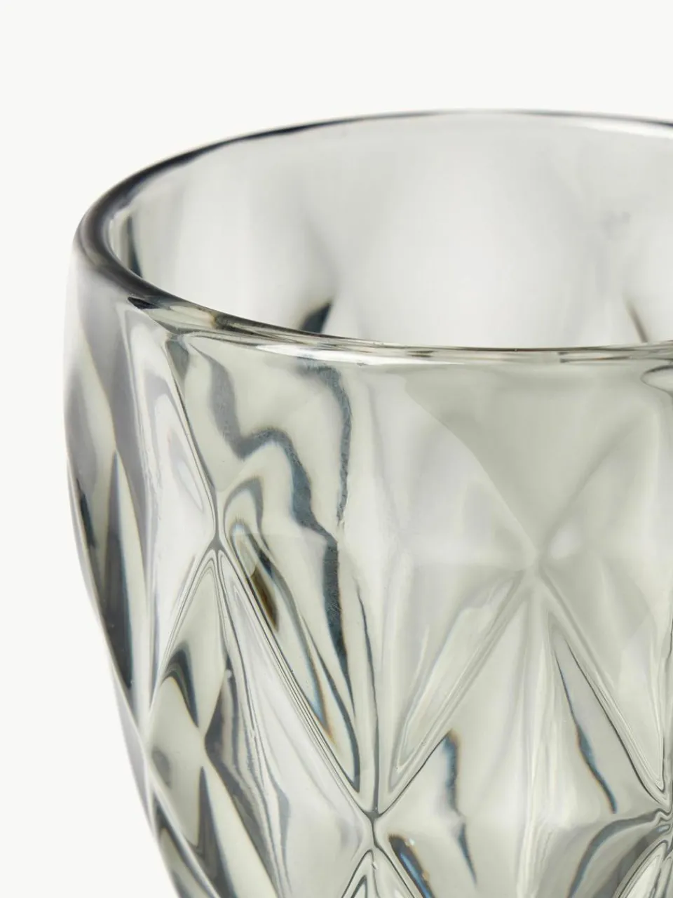 Westwing Collection Weingläser Colorado mit Strukturmuster, 4 Stück