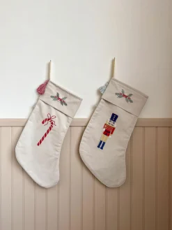 Kinder Cam Cam Copenhagen Wendbarer Weihnachtsstrumpf Nutcracker aus Bio-Baumwolle