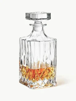 Westwing Collection Whisky-Set George mit Kristallrelief, 3-tlg.