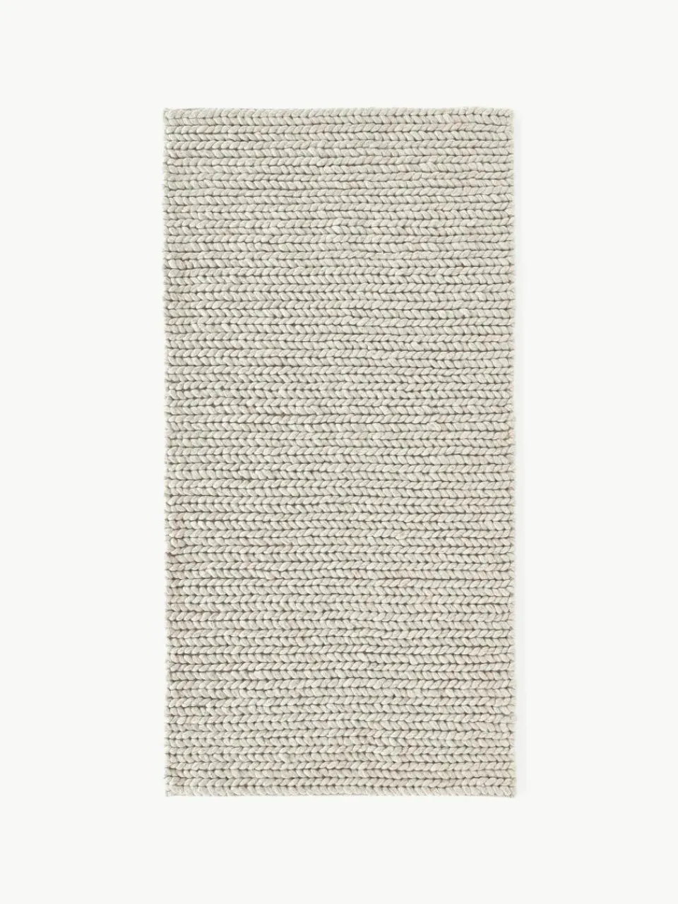 Westwing Collection Wollteppich Bruna mit geflochtener Struktur