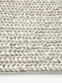 Westwing Collection Wollteppich Bruna mit geflochtener Struktur