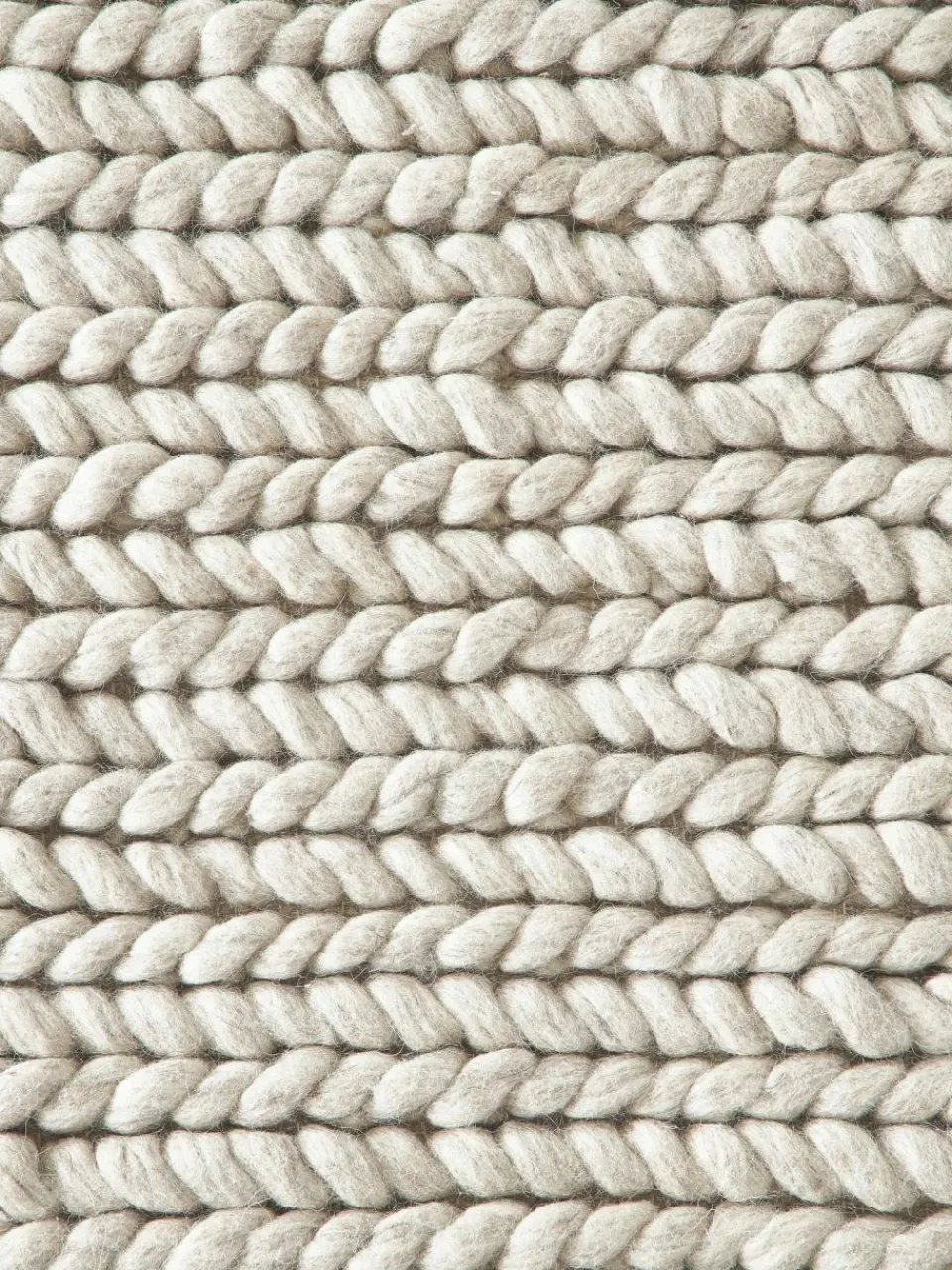 Westwing Collection Wollteppich Bruna mit geflochtener Struktur