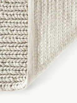 Westwing Collection Wollteppich Bruna mit geflochtener Struktur