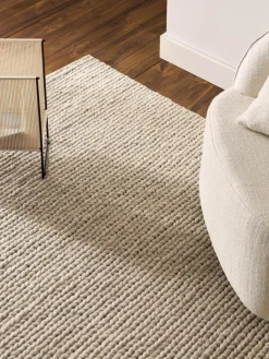 Westwing Collection Wollteppich Bruna mit geflochtener Struktur