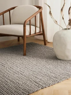 Westwing Collection Wollteppich Bruna mit geflochtener Struktur