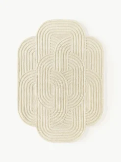 Westwing Collection Wollteppich Koli mit Hoch-Tief-Effekt