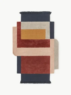 Westwing Collection Wollteppich Milla mit Fransen