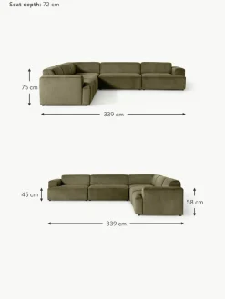 Westwing Collection XL-Ecksofa Melva