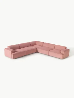 Westwing Collection XL-Ecksofa Melva aus Cord